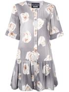 Boutique Moschino - Floral Print Dress - Women - Rayon - 48, Grey, Rayon