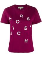 Michael Michael Kors Logo Print T-shirt - Purple
