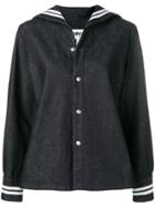 Mm6 Maison Margiela Striped Trim Denim Shirt - Blue