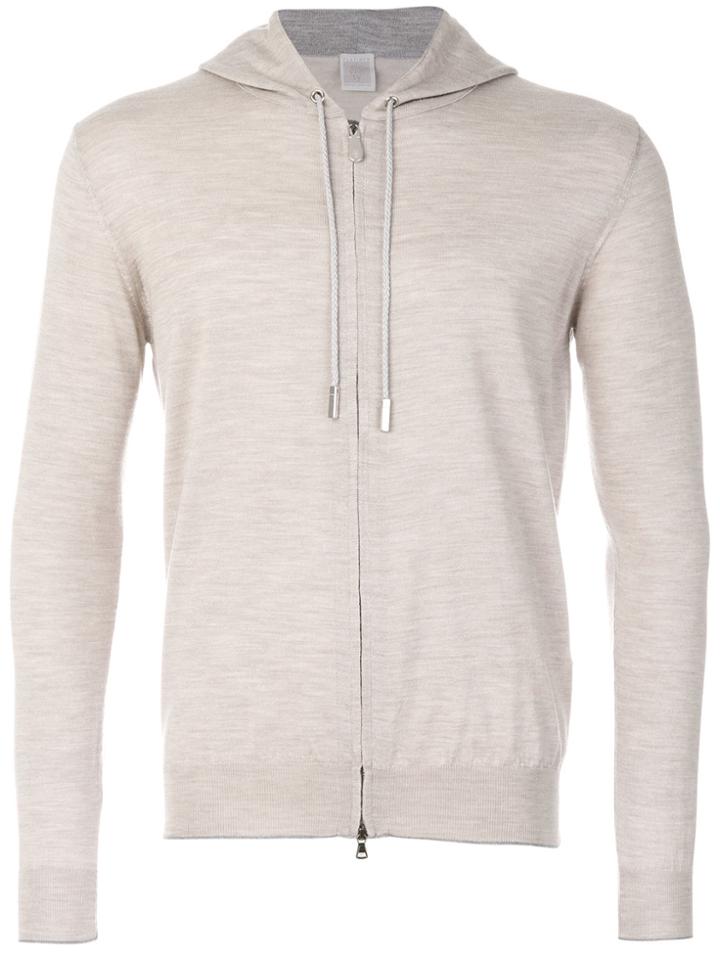 Eleventy Marl Effect Hoodie - Nude & Neutrals
