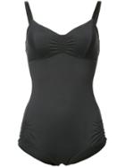 Malia Mills Gathered Sides Swimsuit, Women's, Size: 14, Black, Nylon/spandex/elastane