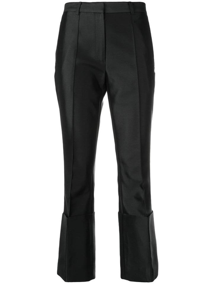 Rokh Cropped Slim-fit Trousers - Black