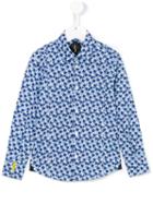 Billionaire Kids - Shark Print Shirt - Kids - Cotton/nylon/spandex/elastane - 5 Yrs, Toddler Boy's, Blue