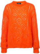 Rochas Open-knit Sweater - Yellow & Orange