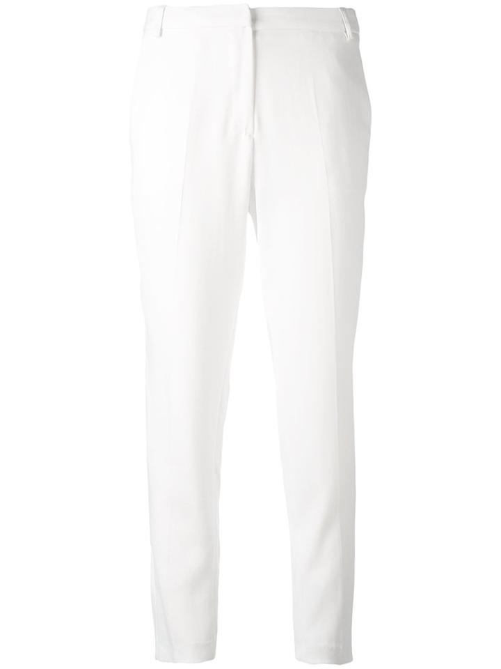 Federica Tosi - Tailored Cropped Trousers - Women - Spandex/elastane/viscose - S, White, Spandex/elastane/viscose