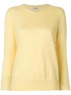 Liska Round Neck Jumper - Yellow & Orange