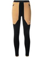 Theatre Products - Colour Block Skinny Trousers - Women - Acrylic/polyurethane/rayon - One Size, Black, Acrylic/polyurethane/rayon