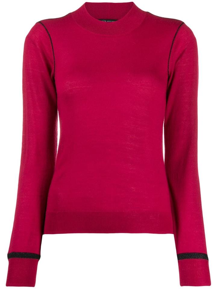 Armani Exchange Fine Knit Sweater - Pink