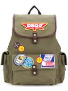 Dsquared2 Dsq2 Patch Backpack - Green