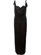 Yohji Yamamoto Vintage Draped Layered Long Dress - Black
