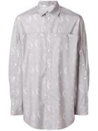 Chalayan Oversized Multi-buttoned Shirt - Grey