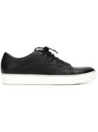 Lanvin Classic Lace-up Sneakers, Men's, Size: 8, Black, Calf Leather/lamb Skin/rubber