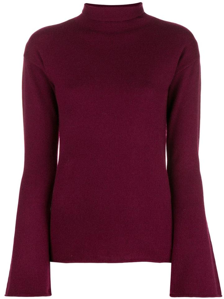 Theory Turtleneck Sweater - Pink & Purple