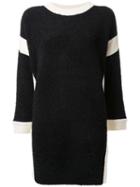 Theatre Products Longsleeved Knit Dress, Women's, Black, Wool/acrylic/nylon/alpaca