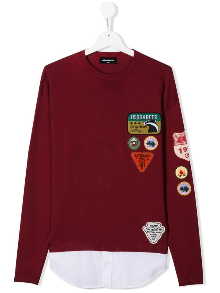Dsquared2 Kids Teen Badge Detail Combined Jumper