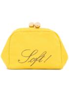 Moschino Pre-owned Soft Embroidered Clutch - Yellow