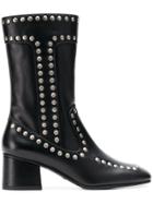 Coach Studded Boots - Black