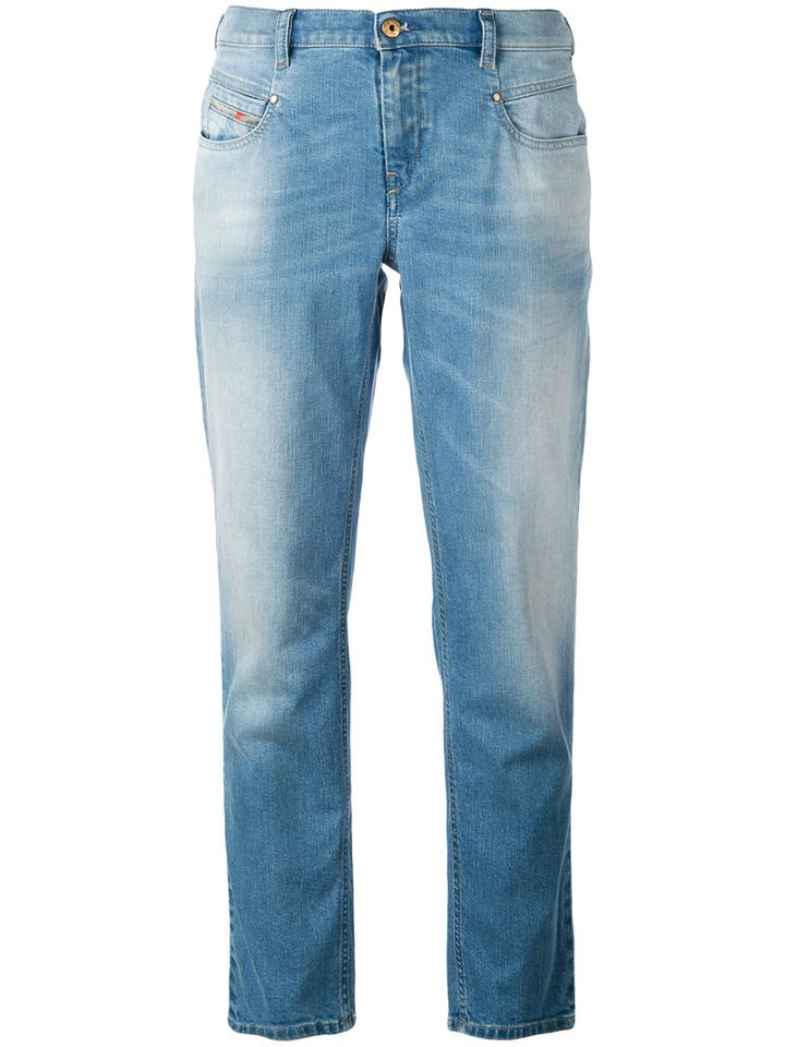 Diesel - Cropped Jeans - Women - Cotton/spandex/elastane - 26, Blue, Cotton/spandex/elastane