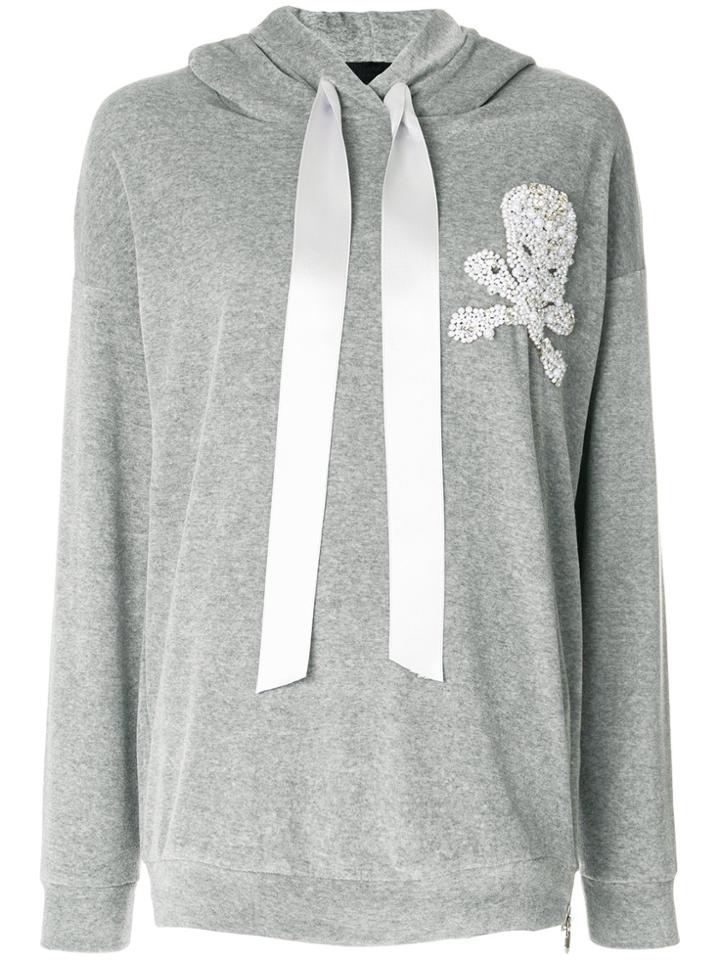 Philipp Plein Skull Hoodie - Grey
