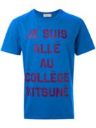 Maison Kitsuné 'je Suis' T-shirt - Blue
