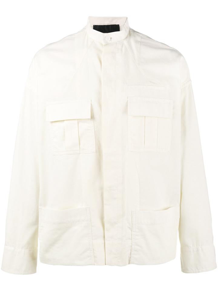 Haider Ackermann White Gardone Military Overshirt