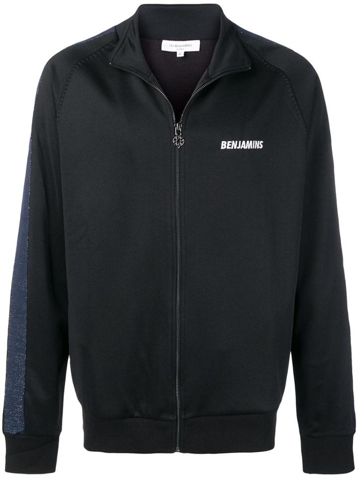 Les Benjamins Loku Stripe Trim Sweatshirt - Black
