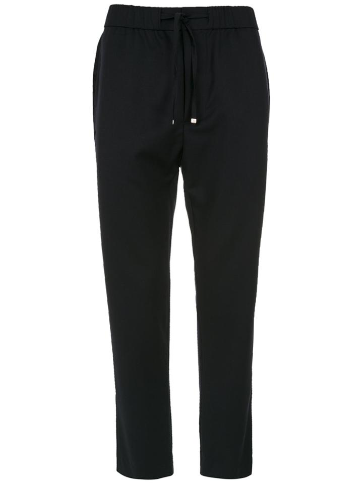 Egrey Straight Wool Trousers - Blue