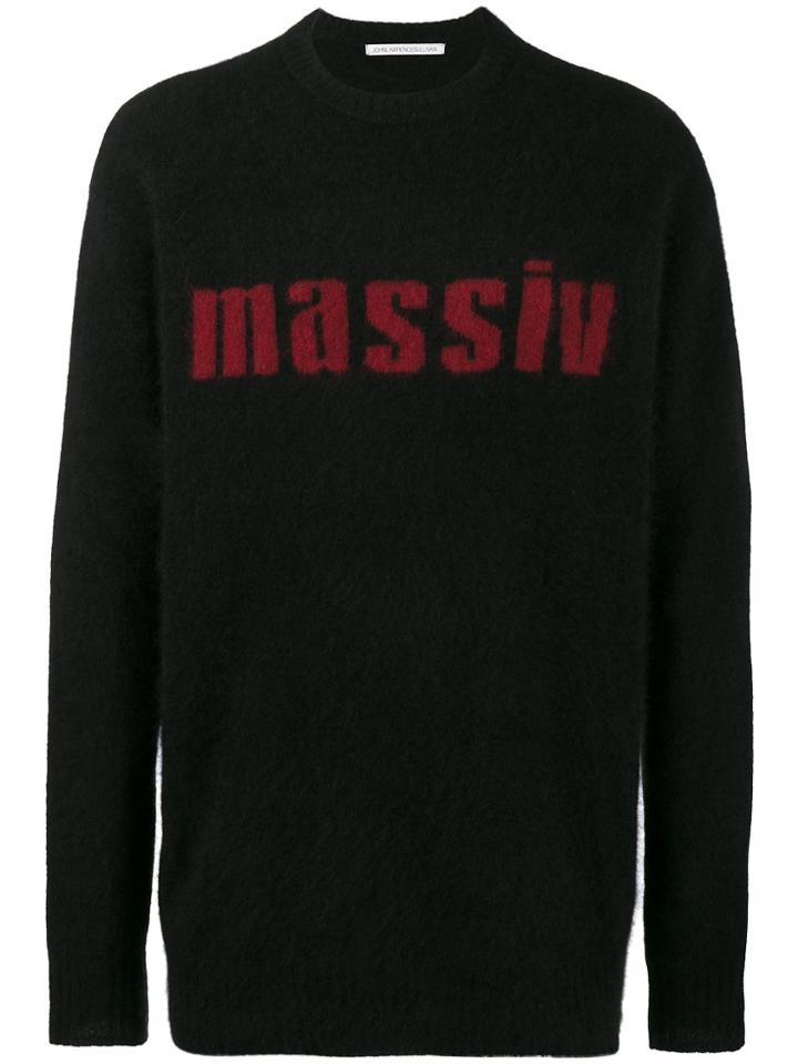 John Lawrence Sullivan Massiv Oversized Sweater - Black