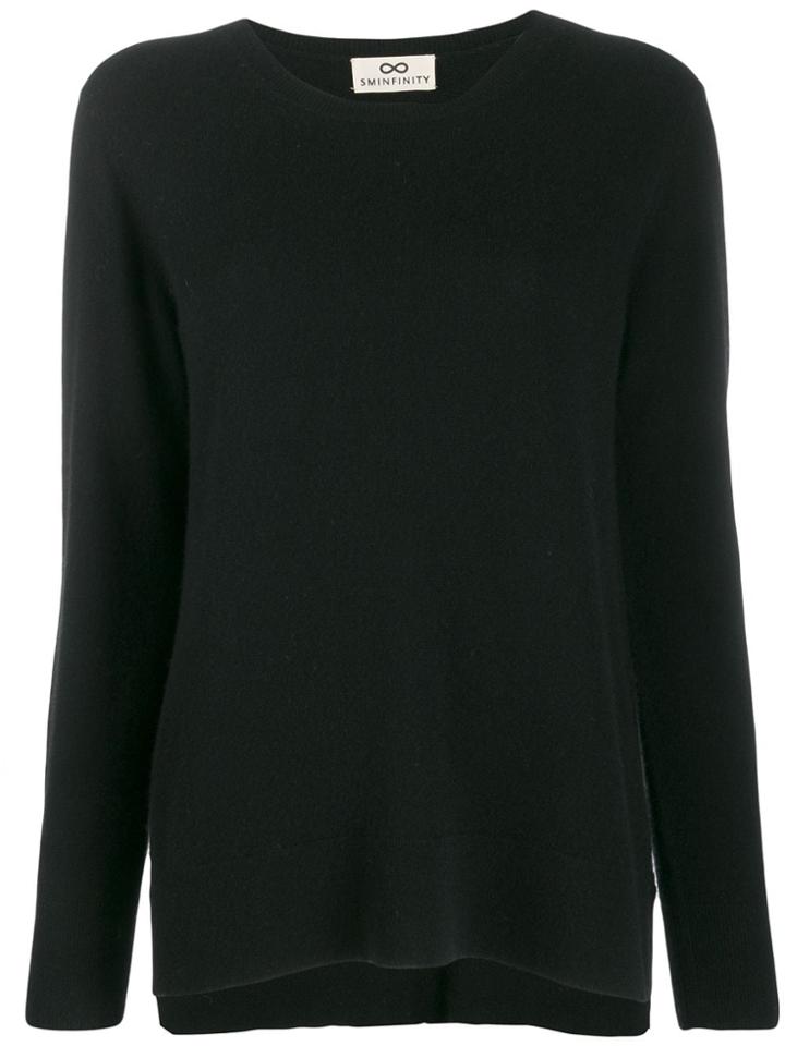 Sminfinity Cashmere Round Neck Jumper - Black