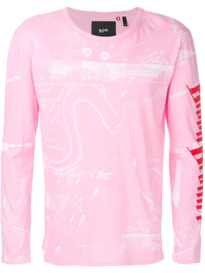 Blood Brother Grid T-shirt - Pink & Purple