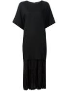 Y's Layered Dress, Women's, Size: 1, Black, Polyester/wool