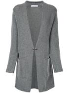 Fabiana Filippi Long Chunky Knit Cardigan - Grey