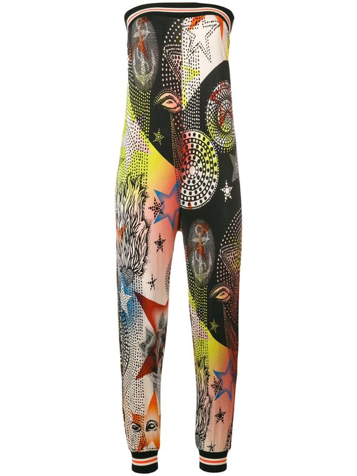 Jean Paul Gaultier Vintage Strapless Star Printed Jumpsuit - Black