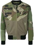 Dolce & Gabbana Camouflage Print Bomber Jacket - Green