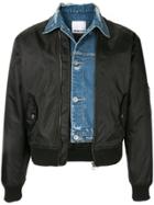 Ground Zero Layered Bomber Jacket - Black