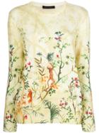 Alberta Ferretti Jungle Print Jumper - Yellow & Orange