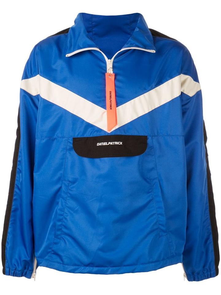 Daniel Patrick Sports Panel Anorak Jacket - Blue