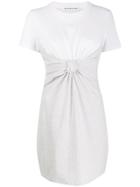 T By Alexander Wang Knotted T-shirt Dress - Grey