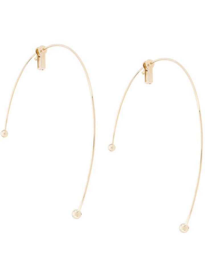 Y/project Semi-hoop Earrings - Gold
