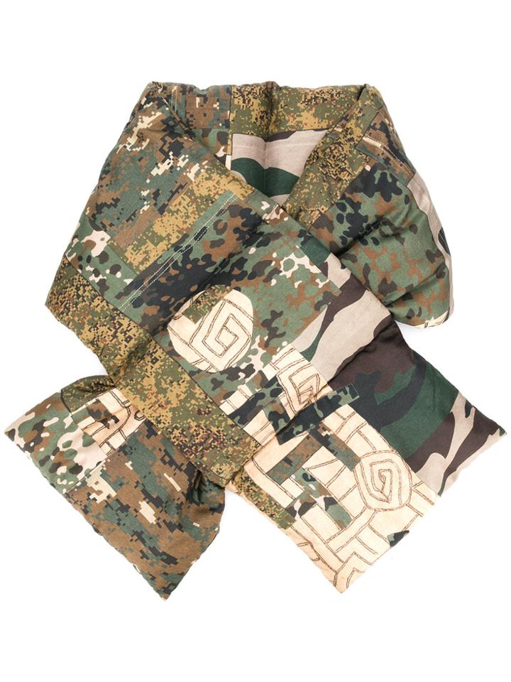Pierre-louis Mascia Padded Camouflage Scarf - Multicolour