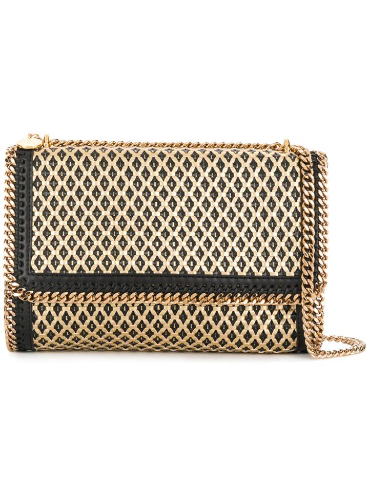 Stella Mccartney Woven Effect Shoulder Bag - Metallic