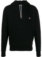 Maison Kitsuné Fox Patch Relaxed-fit Hoodie - Black