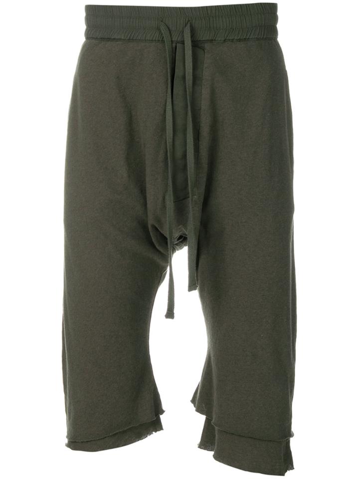 Thom Krom Drop-crotch Track Shorts - Green