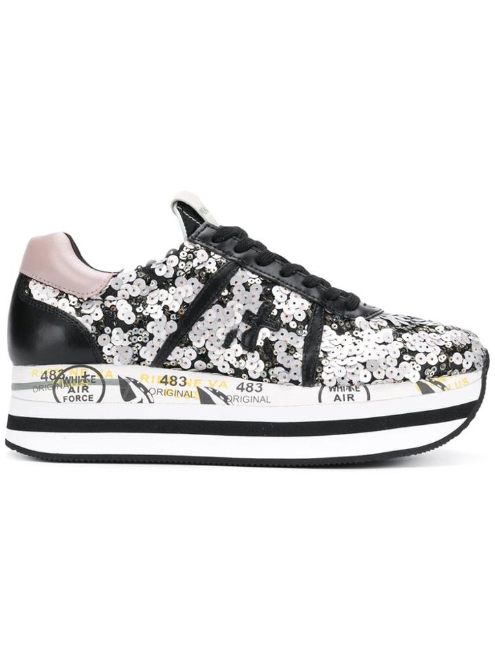 White Premiata Beth 3362 Sneakers - Black