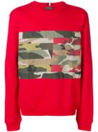 Tommy Hilfiger Camouflage Patch Sweatshirt - Red