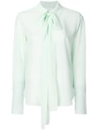 Chloé Neck Tie Long-sleeved Shirt - Green