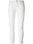 Michael Michael Kors Cropped Jeans, Women's, Size: 12, White, Cotton/spandex/elastane
