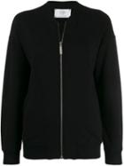 Alberta Ferretti Love Me Print Zipped Sweatshirt - Black