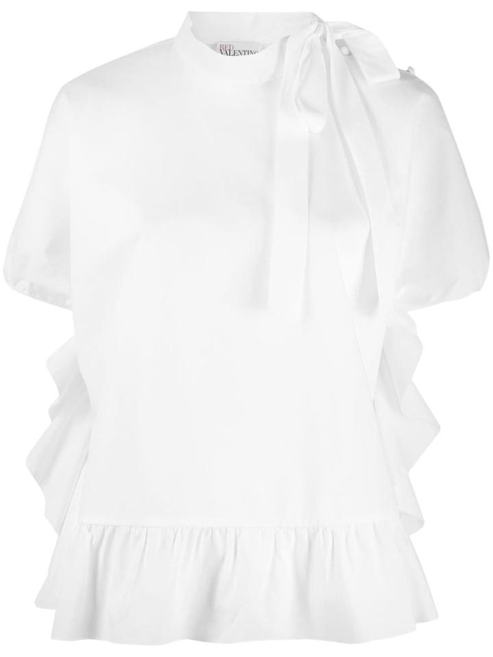 Red Valentino Ruffle Collar Blouse - White