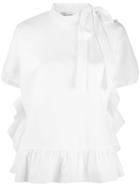 Red Valentino Ruffle Collar Blouse - White